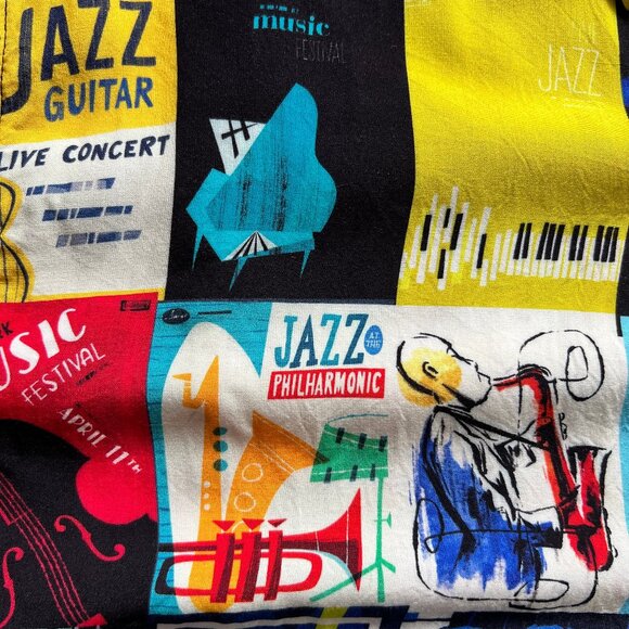 Disney Men’s Pixar “Soul” Movie Hawaiian Short Sleeve Button-Up Shirt | Size L - Picture 4 of 7